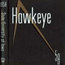 University of Iowa Hawkeye yearbook, 1958