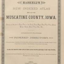 Haskell's New Indexed Atlas of Muscatine County, Iowa, 1884 2 Introductory Pages