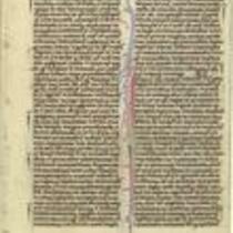 II Maccabees 2-4 Bible leaf, circa 1240