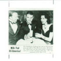 Eddie Anderson, Nile Kinnick, and Virginia Eskridge at Kit Kat Club, 1939