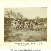 Iowa-Kansas football game, The University of Iowa, October 26, 1896