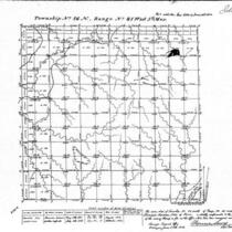 Iowa land survey map of t086n, r041w