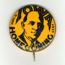 Homecoming badge, November 6, 1937