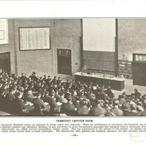 Chemistry lecture room in new Chemistry Building, The University of Iowa, 1923