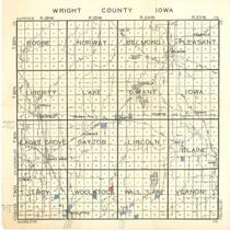 Map of Wright County, Iowa