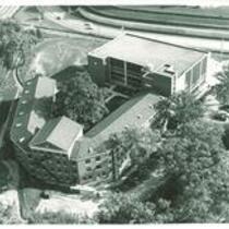 Aerial view of Law Commons, The University of Iowa, 1960s?