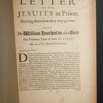 IMLS number: 1679-010, A letter to the Jesuits in prison, shewing them how they may get out