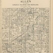 Allen Township and Parts of Lincoln, Palmyra, and Richland Townships