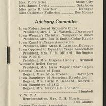 Woman's Committee of Council of National Defense Iowa Division Page 3