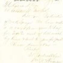 O. Boutwell & Son correspondence with Thomas C. Durant, Troy, New York, January 9, 1873