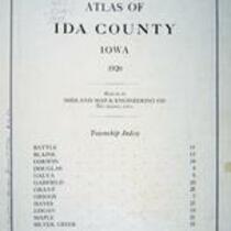Atlas of Ida County, Iowa, 1920 1 Introductory Pages