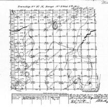 Iowa land survey map of t097n, r009w