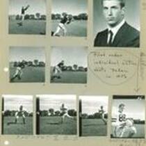 Iowa football end Jim Gibbons, The University of Iowa, 1955-1957