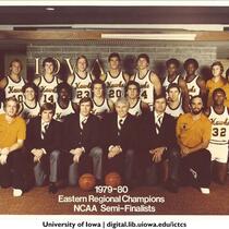 1979-1980 Eastern Regional champions, NCAA semi-finalists basketball team, The University of Iowa, 1980