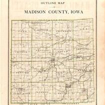Outline map of Madison County, Iowa