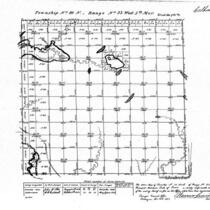 Iowa land survey map of t086n, r033w