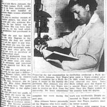 "First negress candidate for Ph.D. in Iowa," July 20, 1941