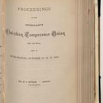 Woman's Christian Temperance Union of Iowa proceedings, 1874-1884
