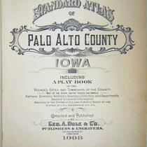 Standard Atlas of Palo Alto County, Iowa, 1908