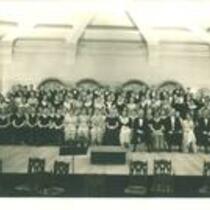 Choir in Iowa Memorial Union, The University of Iowa, 1930s