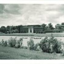 Newly constructed Art Building on west bank of Iowa River, The University of Iowa, June 7, 1935