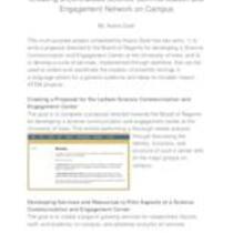 Creating a Centralized Science Communication and Engagement Network on Campus