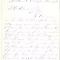 Correspondence between A. A. Bean and Thomas C. Durant, Portland, Oregon, March 29, 1871