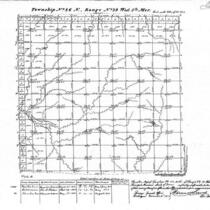 Iowa land survey map of t086n, r039w