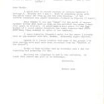 Esther Walls' letter to Marka, May 1, 1967
