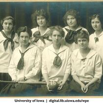 1916 softball team, The University of Iowa, 1916