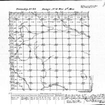 Iowa land survey map of t086n, r002w