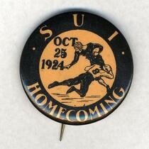 Homecoming badge, October 25, 1924