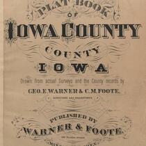 Plat Book of Iowa County, Iowa, 1886
