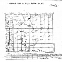 Iowa land survey map of t100n, r016w
