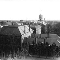 City and Campus view from Old Science Hall window, The University of Iowa, 1907