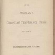 Proceedings of the Woman's Christian Temperance Union of Iowa, 1890