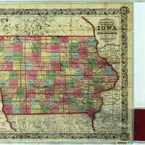 Colton's township map of the state of Iowa: compiled from the United States surveys & other authentic sources, 1855